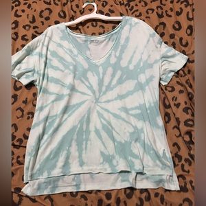 Tie dye blue